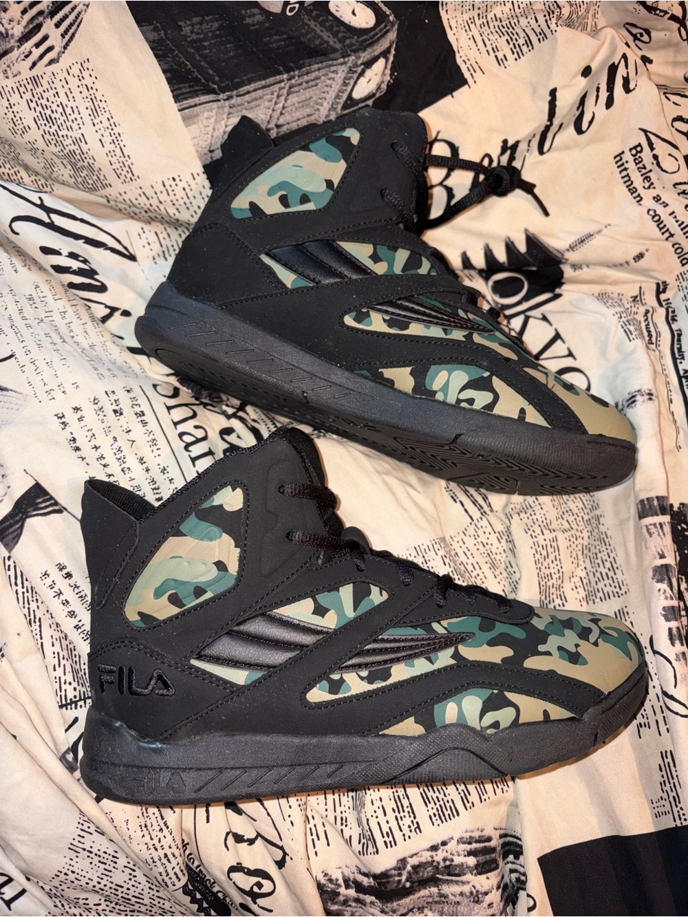 Fila Dereverse Camo Mid Hi-Top Sneakers